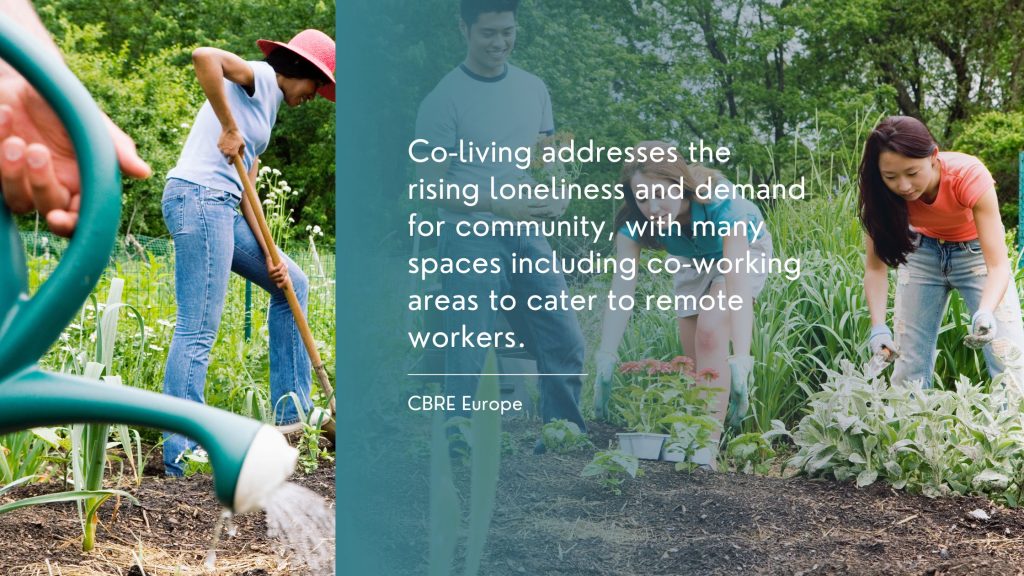 Co-Living spricht das Bedürfnis nach Gemeinschaft an.